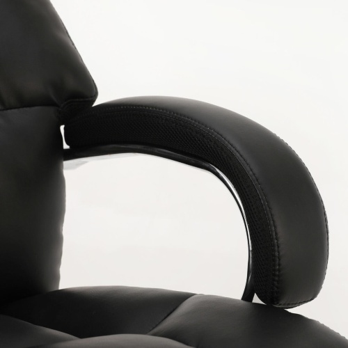 Кресло руководителя Brabix Premium Bomer HD-007 до 250 кг, кожа, черное 531939 фото 4